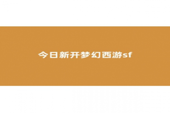 梦幻西游sf